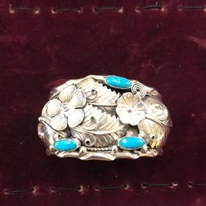 Sterling Sleeping Beauty Turquoise Cuff